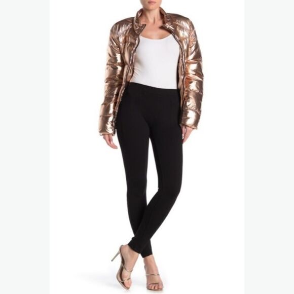 NEW BlankNYC Size 31 Black High Rise Pull-On Skinny Soft Knit Pants - Picture 3 of 8